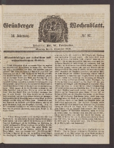 Grünberger Wochenblatt, No. 97. (6. Dezember 1858)