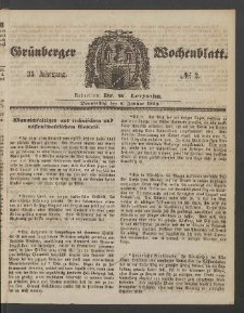 Grünberger Wochenblatt, No. 2. (6. Januar 1859)