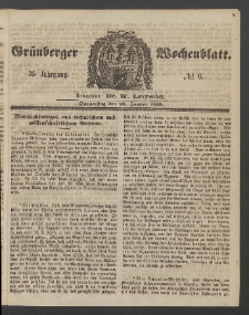 Grünberger Wochenblatt, No. 6. (20. Januar 1859)