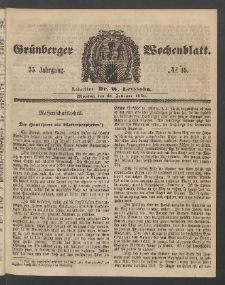 Grünberger Wochenblatt, No. 15. (21. Februar 1859)