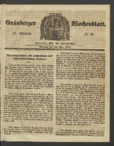 Grünberger Wochenblatt, No. 43. (30. Mai 1859)