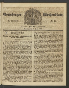 Grünberger Wochenblatt, No. 45. (6. Juni 1859)