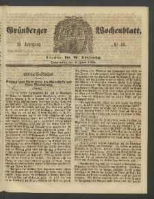 Grünberger Wochenblatt, No. 46. (9. Juni 1859)