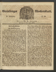 Grünberger Wochenblatt, No. 49. (20. Juni 1859)