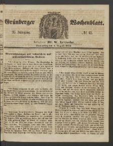 Grünberger Wochenblatt, No. 62. (4. August 1859)