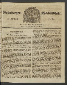 Grünberger Wochenblatt, No. 64. (11. August 1859)