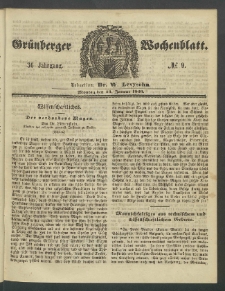 Grünberger Wochenblatt, No. 9. (30. Januar 1860)