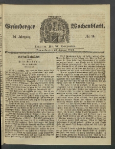 Grünberger Wochenblatt, No. 16. (23. Februar 1860)