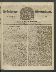 Grünberger Wochenblatt, No. 30. (12. April 1860)