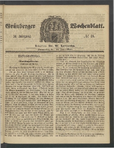 Grünberger Wochenblatt, No. 48. (14. Juni 1860)