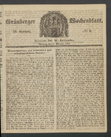 Grünberger Wochenblatt, No. 2. (6. Januar 1862)