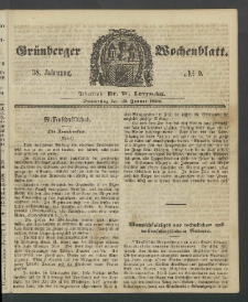 Grünberger Wochenblatt, No. 9. (30. Januar 1862)