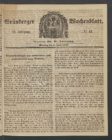 Grünberger Wochenblatt, No. 44. (2. Juni 1862)