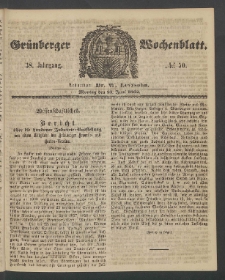 Grünberger Wochenblatt, No. 50. (23. Juni 1862)