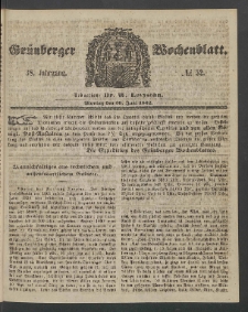 Grünberger Wochenblatt, No. 52. (30. Juni 1862)