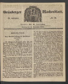 Grünberger Wochenblatt, No. 76. (22. September 1862)