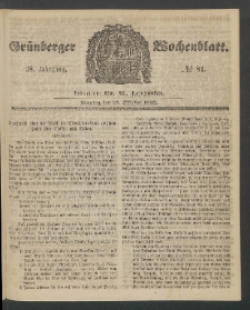 Grünberger Wochenblatt, No. 84. (20. Oktober 1862)