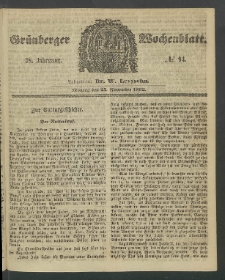 Grünberger Wochenblatt, No. 94. (24. November 1862)