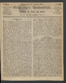 Grünberger Wochenblatt: Zeitung für Stadt und Land, No. 103. (24. December 1862)
