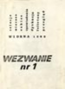 Wezwanie: niezależne pismo literackie: nr 12 (marzec 1987)