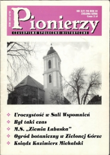 Pionierzy: czasopismo społeczno - historyczne, R. 3, 1998, nr 3 (7)