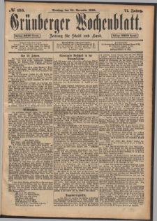 Grünberger Wochenblatt: Zeitung für Stadt und Land, No. 153. (24. December 1895)
