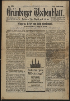 Grünberger Wochenblatt: Zeitung für Stadt und Land, No. 251. (25. Oktober 1932)