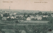 Zielona Góra / Grünberg i. Schl.; Gesamtansicht von Süden