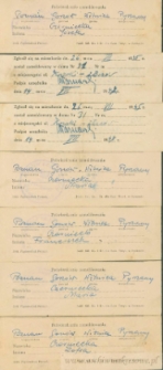 Franciszek Czerniecki - Potwierdzenie zameldowania