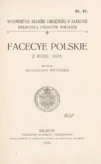 Facecye polskie z roku 1624