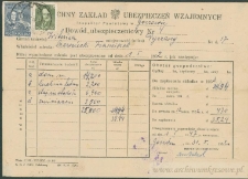Franciszek Czerniecki - Dowód ubezpieczeniowy Nr 4