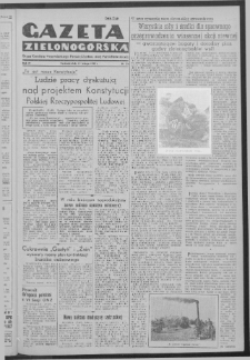 Gazeta Zielonogórska : organ Komitetu Wojewódzkiego Polskiej Zjednoczonej Partii Robotniczej R. IV Nr 36 (11 lutego 1952)
