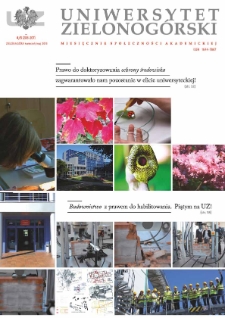 Uniwersytet Zielonogórski, 2013, nr 4/5 (kwiecień-maj)