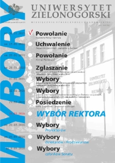 Uniwersytet Zielonogórski, 2015/2016, nr 9/1 (grudzień-styczeń)