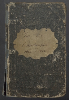 Todten-Liste von Christianstadt 1669 bis 1824