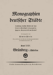 Die Stadt Grünberg i[n] Schlesien