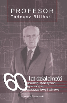 Profesor Tadeusz Biliński