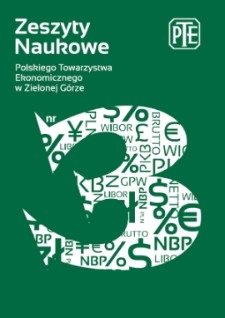 Zeszyty Naukowe Polskiego Towarzystwa Ekonomicznego w Zielonej Górze, nr 3