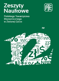 Zeszyty Naukowe Polskiego Towarzystwa Ekonomicznego w Zielonej Górze, nr 12