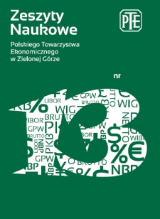 Zeszyty Naukowe Polskiego Towarzystwa Ekonomicznego w Zielonej Górze, nr 13