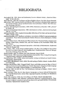 Antropologia kulturowa: globalne siły, lokalne światy - bibliografia