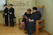 Uroczystość wręczenia tytułu doktora honoris causa Uniwersytetu Zielonogórskiego profersorowi Ericowi Rogersowi (fot. 3)