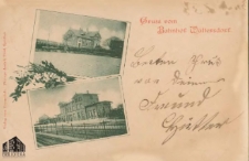 Niegosławice / Waltersdorf; Gruss vom Bahnhof Waltersdorf