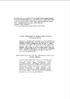 Flood embankments monitoring system in on-line mode = Monitorowanie wałów przeciwpowodziowych w trybie on-line