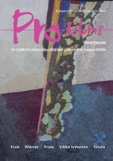 Pro Libris: Lubuskie Pismo Literacko-Kulturalne, nr 1/2 (2019)