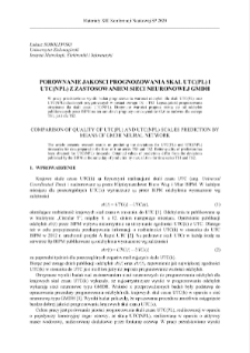 Porównanie jakości prognozowania skal UTC(PL) i UTC(NPL) z zastosowaniem sieci neuronowej GMDH = Comparison of quality of UTC(PL) and UTC(NPL) scales prediction by means of GMDH neural network