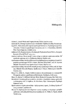 Metodyka działania asystenta rodziny: różne modele pracy socjalnej i terapeutycznej z rodziną - bibliografia