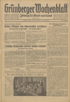 Grünberger Wochenblatt: Zeitung für Stadt und Land, No. 4. (5./ 6.Januar 1935)