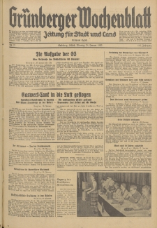 Grünberger Wochenblatt: Zeitung für Stadt und Land, No. 23. (28. Januar 1935)