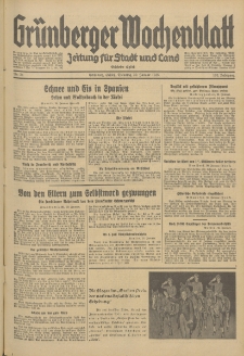 Grünberger Wochenblatt: Zeitung für Stadt und Land, No. 24. (29. Januar 1935)